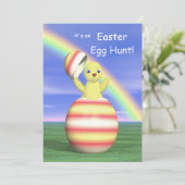 Ostereier Jagd Hühner Pop-up Einladung (Stehend Vorderseite)