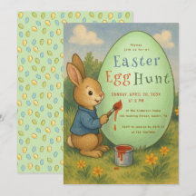 Ostereier Jagd Niedliches Kaninchen Bunny Paints G
