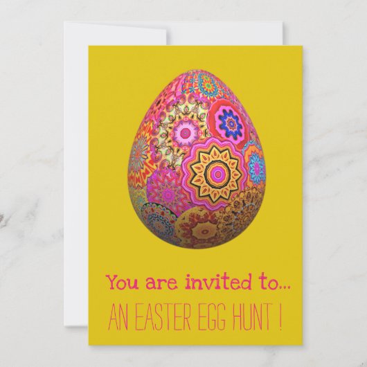 Ostereier Jagd Ostereier Party Gürteltier Osterei Einladung (Vorderseite)