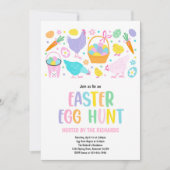 Ostereier-Jagd Ostereier Veranstaltung Frühjahr Pa Einladung (Vorderseite)