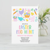Ostereier-Jagd Ostereier Veranstaltung Frühjahr Pa Einladung (Stehend Vorderseite)