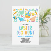 Ostereier-Jagd Ostereier Veranstaltung Frühjahr Pa Einladung (Stehend Vorderseite)