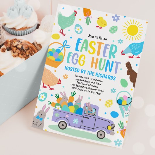 Ostereier-Jagd Ostereier Veranstaltung Frühjahr Pa Einladung