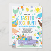 Ostereier-Jagd Ostereier Veranstaltung Frühjahr Pa Einladung (Vorderseite)