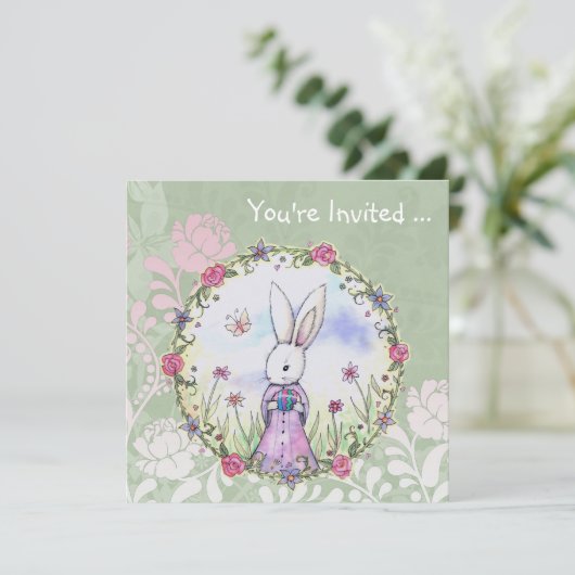 Ostereier Jagd Ostern Sonnige Einladungen (Stehend Vorderseite)