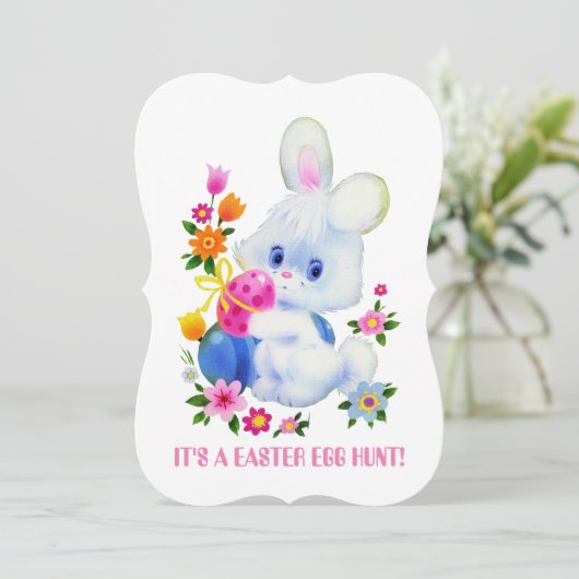 Ostereier-Jagd Party Einladung (Stehend Vorderseite)