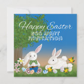 Ostereier-Jagd-Party Einladung (Vorderseite)