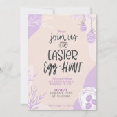 Ostereier-Jagd Party Einladung bearbeitbare Vorlag (Vorderseite)