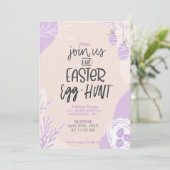 Ostereier-Jagd Party Einladung bearbeitbare Vorlag (Stehend Vorderseite)
