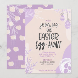 Ostereier-Jagd Party Einladung bearbeitbare Vorlag