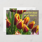 Ostereier Jagd Party! Einladungskarten Tulip (Vorne/Hinten)