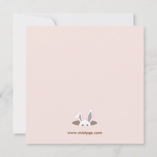 Ostereier Jagd Picnic Einladung (Rückseite)