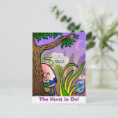Ostereier Jagd Postkarte (Stehend Vorderseite)