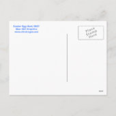 Ostereier Jagd Postkarte (Rückseite)