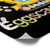 Ostereier Jagd Shirt für Kinder Funny Eggscavator Poster (Ecke)