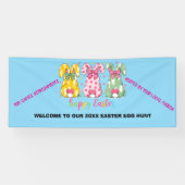 Ostereier Jagd Spaß farbenfroh Banner (Horizontal)