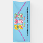 Ostereier Jagd Spaß farbenfroh Banner (Vertikal)