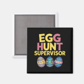 Ostereier Jagd Supervisor Funny Mama Vater Männer  Magnet (Vorderseite/Rückseite)