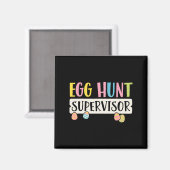 Ostereier Jagd Supervisor Funny Mama Vater Männer Magnet (Vorderseite/Rückseite)