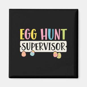 Ostereier Jagd Supervisor Funny Mama Vater Männer Magnet