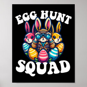 Ostereier-Jagd-Team Grafik Ostereier-Suche Ostern  Poster
