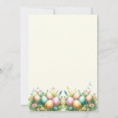 Ostereier-Jagd und Brunch Einladung (Rückseite)