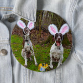 Ostereier Jagd und Party Hunde große runde Taste Button (Beispiel)