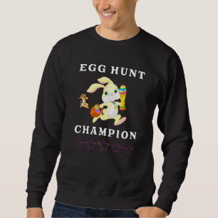 Ostereier-Jagd Weltmeister Ostern Sonniges Rabbi Sweatshirt