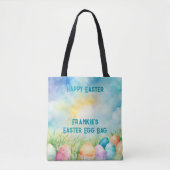 Ostereier-Jagdbeutel | Frohe Ostern Tasche (Vorderseite)