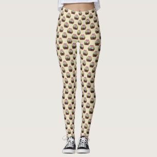 Ostereier-Jagdkorb mit Pastelleier-Muster Leggings