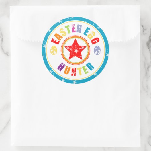 Ostereier-Jagdsticker Runder Aufkleber (Tasche)