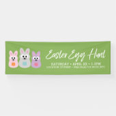 Ostereier-Jagdwerbung - Niedliche Kaninchen Banner (Horizontal)
