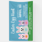 Ostereier-Jagdwerbung - Niedliche Kaninchen Banner (Vertikal)