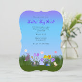 Ostereier jagen 5" x 7" save the date (Stehend Vorderseite)