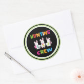 Ostereier Jagen Crew Klassischer Rundaufkleber Runder Aufkleber (Umschlag)