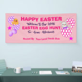 Ostereier jagen Kinder Niedlich Banner (Messe)
