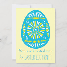 Ostereier Jagen Osterfest Party gemustert Ostern E Einladung
