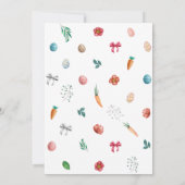 Ostereier Jagen Party, Frühjahrshasen-Kaninchen Einladung (Rückseite)