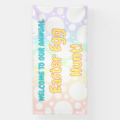 Ostereier jagen! Regenbogenbanner Banner (Vertikal)