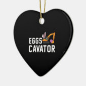 Ostereier Jagen Shirt für Kinder Funny Eggs Cavato Keramik Ornament (Links)