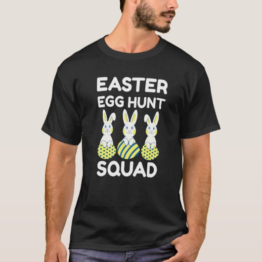 Ostereier jagen Squad Niedliche Kleinkinder Eier u T-Shirt (Vorderseite)