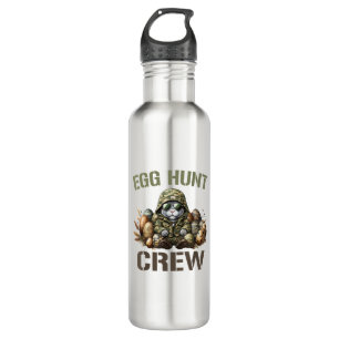 Ostereier-Jäger-Crew-Camo-Jagd-Ostertag-T-Shirt Edelstahlflasche
