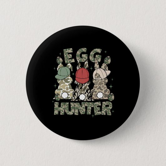 Ostereier-Jäger-Hirsch-Bock-Tarnkappe Hirschjagd O Button (Vorderseite)
