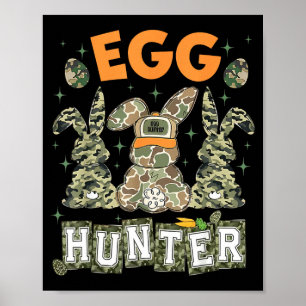 Ostereier-Jäger-Hirsch-Bock-Tarnkappe Hirschjagd O Poster