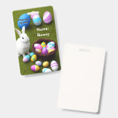 Ostereier-Jäger-ID-Abzeichen Ausweis (Vorder- & Rückseite)