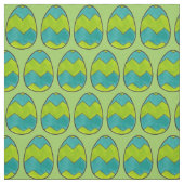 Ostereier Jäger Jäger Grüne Zigzag Stoff (Muster)