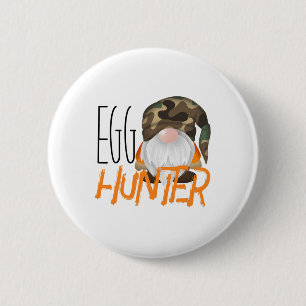 Ostereier-Jäger Ostereier-Suche Oster-Gnom Tarnung Button