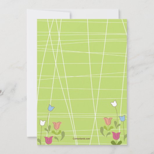 Ostereier Jugend Geburtstagsparty Einladung (Rückseite)