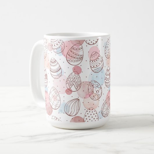 Ostereier Kaffeepause Tasse (Vorderseite Links)