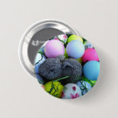 Ostereier, Kaninchengolfbälle Button (Vorne & Hinten)